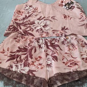 NWT Camisole Set with lace trim